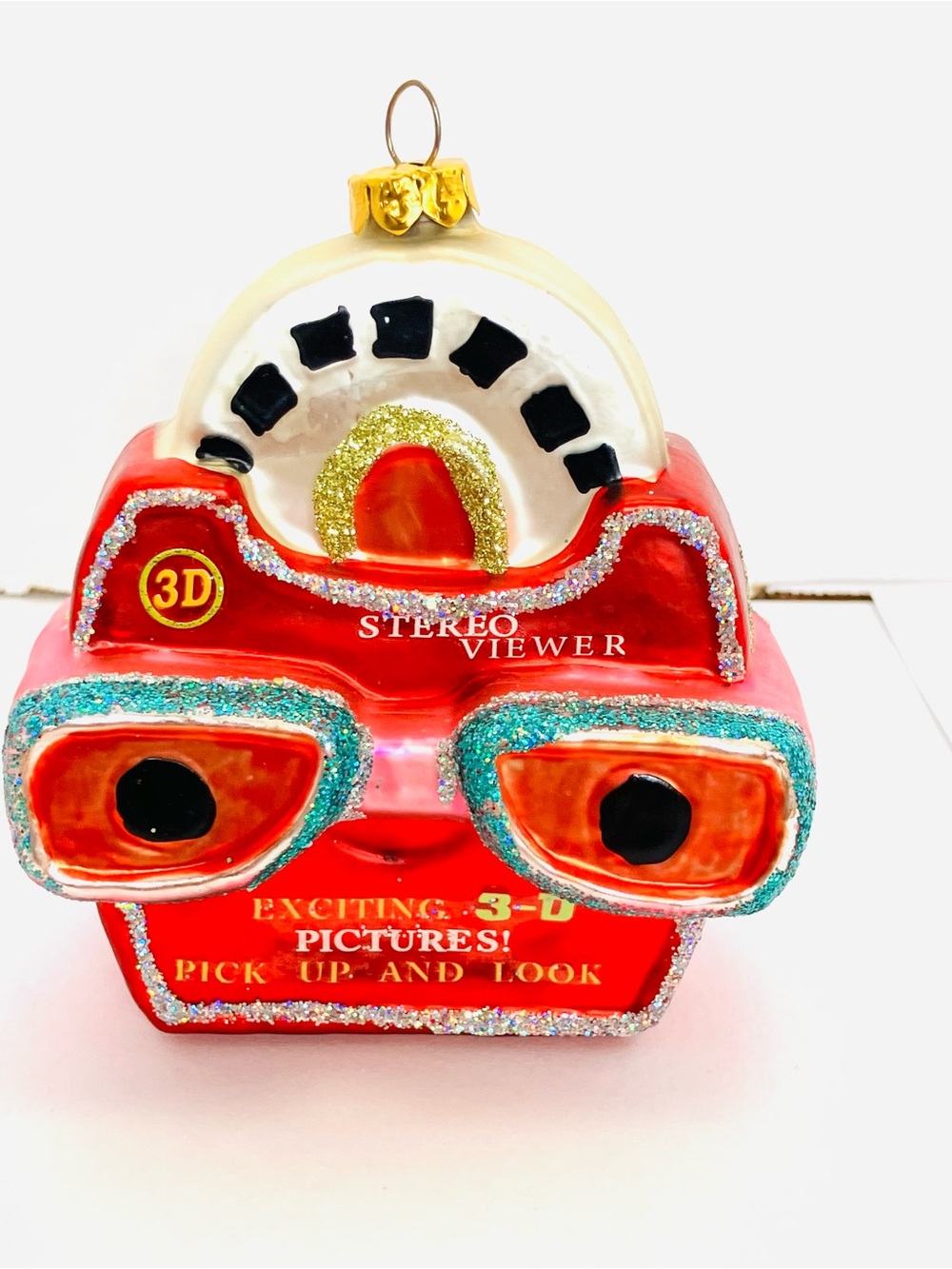 View Master Blown Glass Ornament Retro No Brand